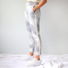 Load image into Gallery viewer, Ranfurly Trackie side view in Smoke tie dye