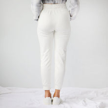 Load image into Gallery viewer, Titoki Trackie rear view in Chalk colour