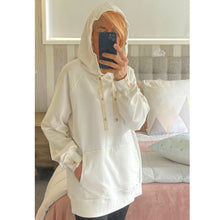 Load image into Gallery viewer, Owaka Oversize Hoodie in Chalk colour