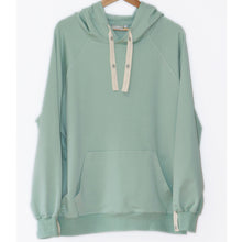 Load image into Gallery viewer, Owaka Oversize Hoodie front view in Matcha colour